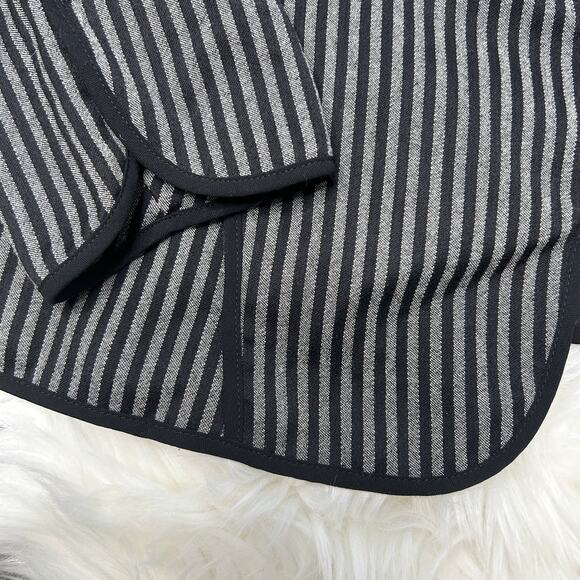 AKRIS PUNTO Wool Blazer Womens Size 10 Striped Professional Work Career Corpcore - Picture 3 of 10